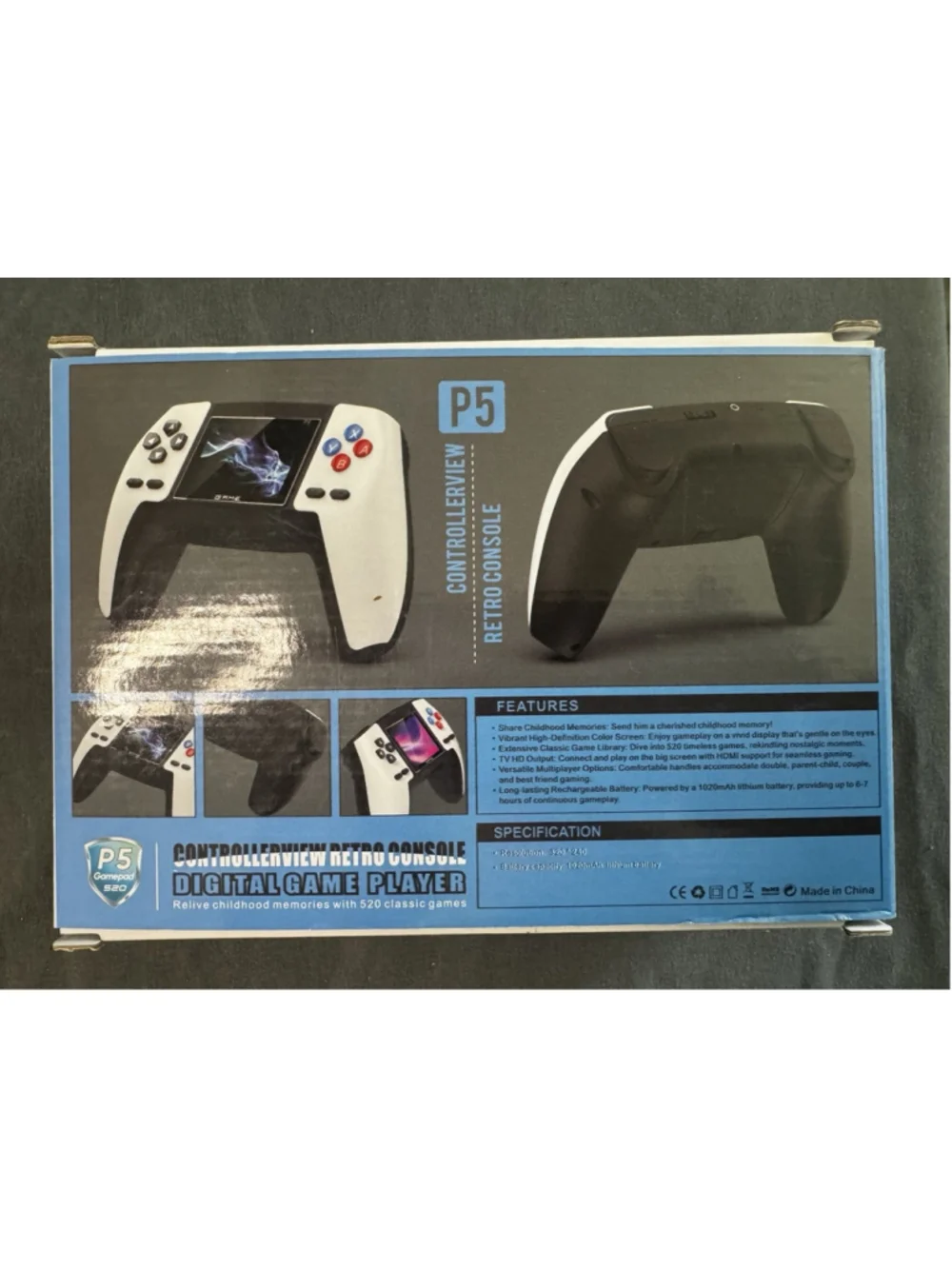 Controllerview P5 Retro Console HDMI TV HD Output Rechargeable Handheld Player